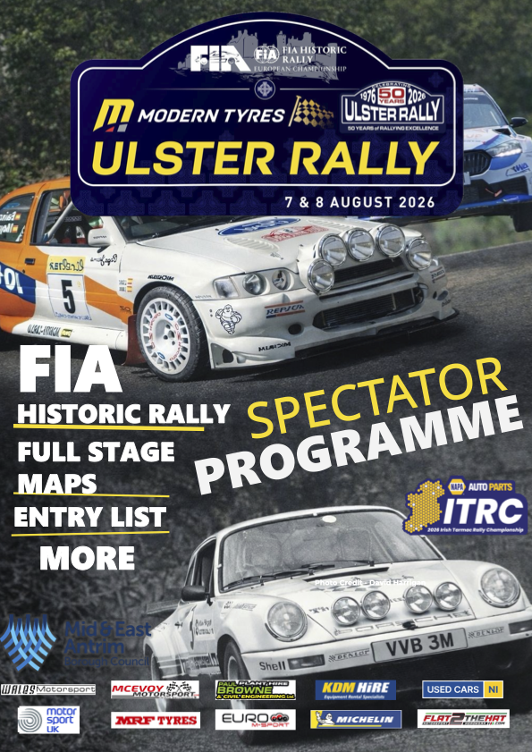 Official 2026 Ulster Rally Programme cover